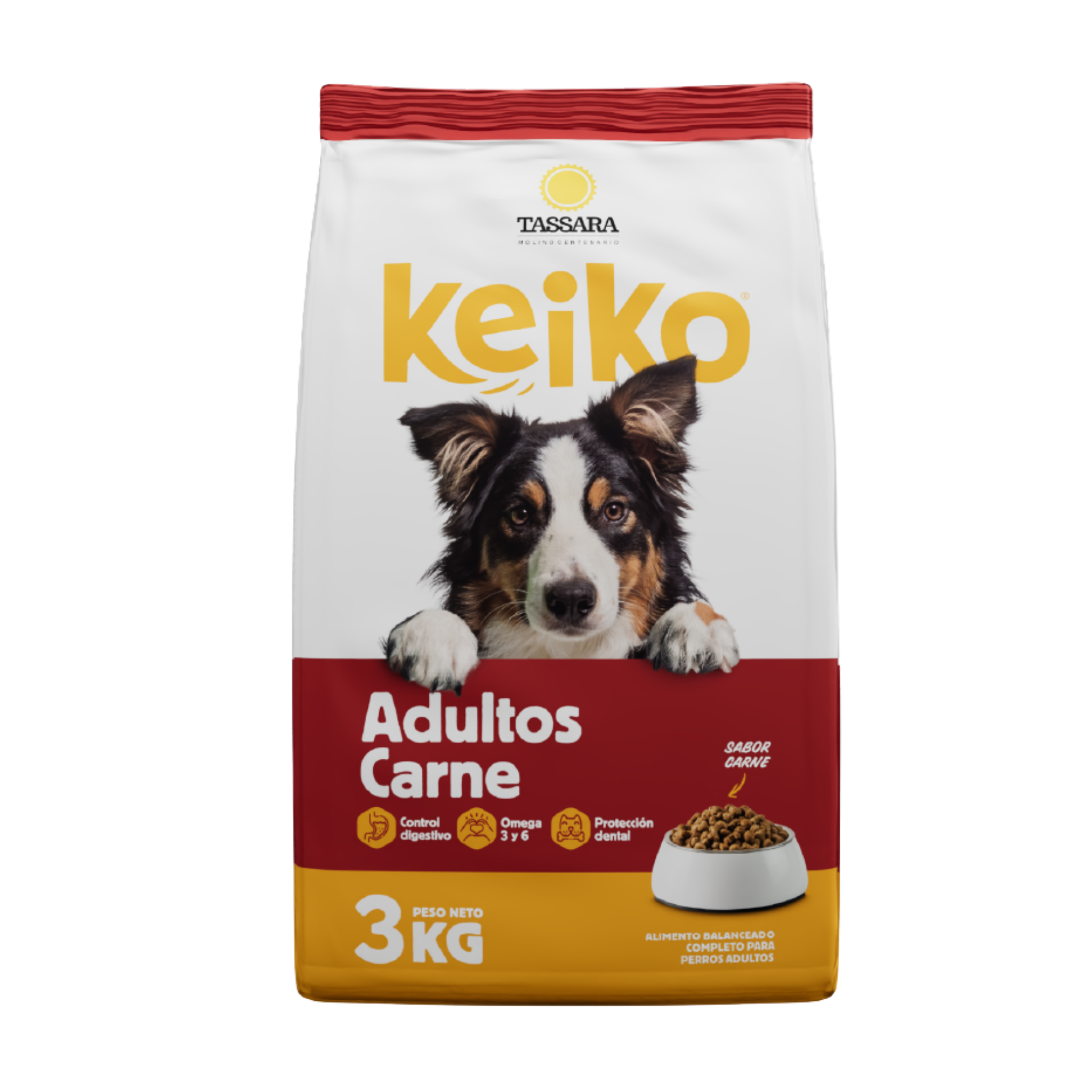 Alimentos para perros Keiko Adultos carne 3kg