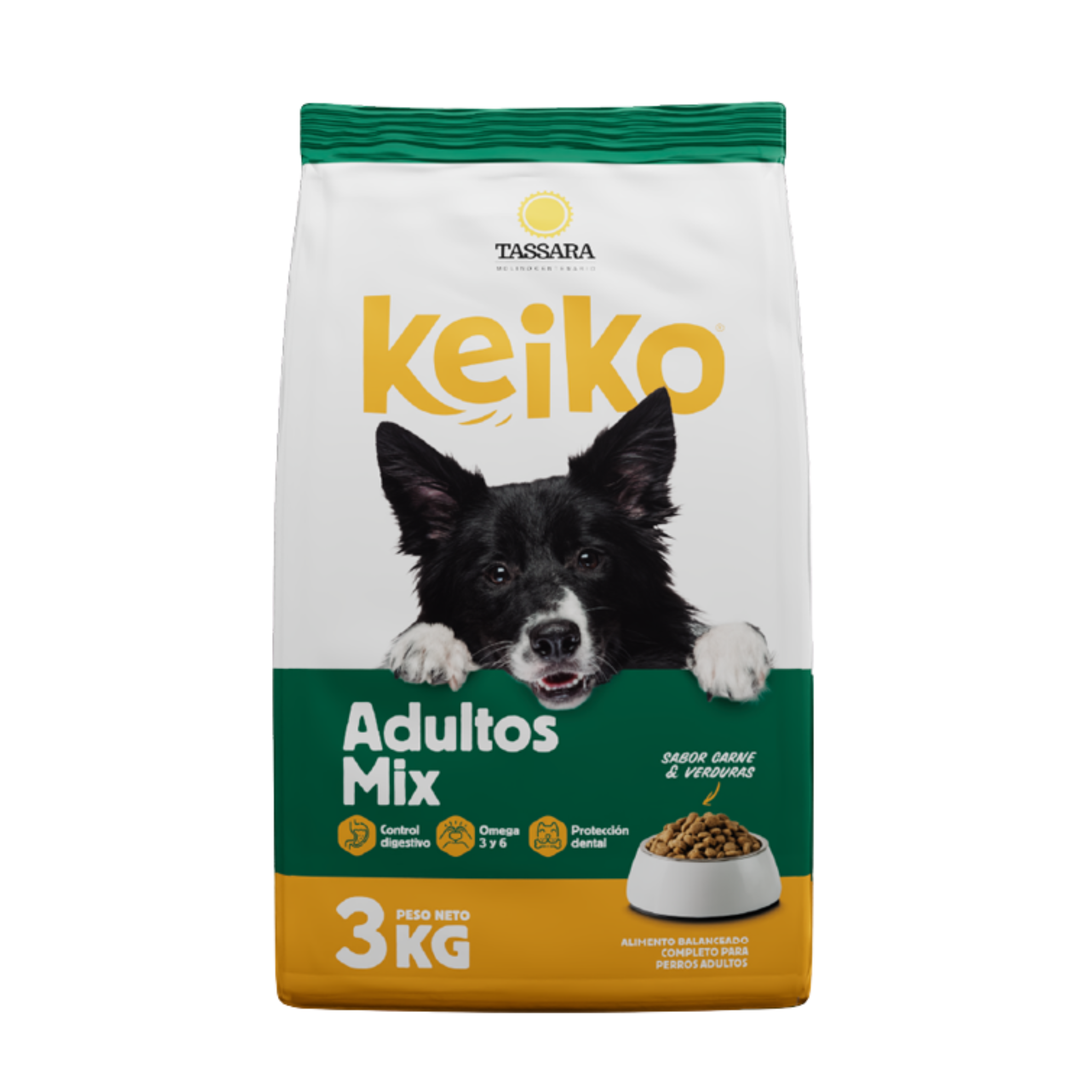 Alimentos para perros Keiko Adultos mix 3kg